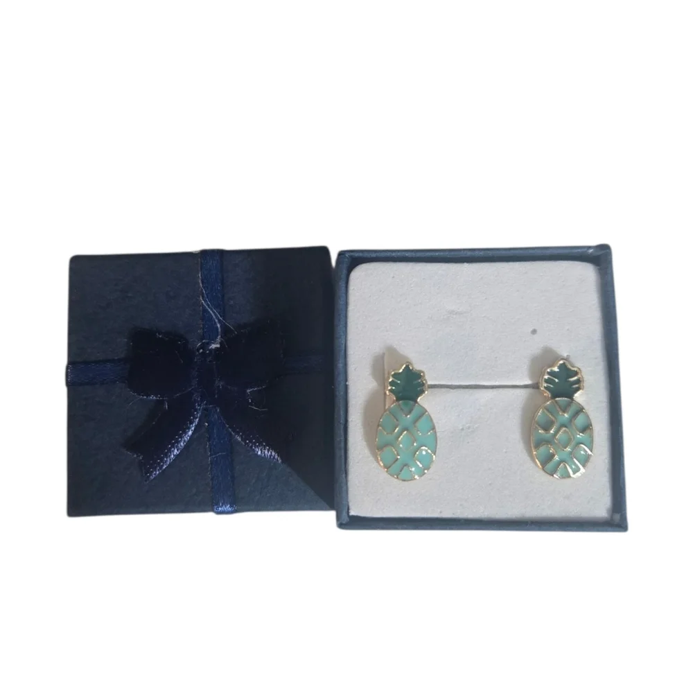 Baby Blue‎ Pineapple Earrings (NWOT)